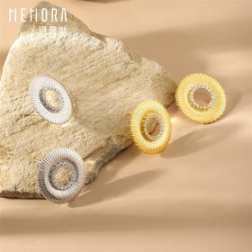 【任选3件599元】圆环耳饰 S925银耳环时尚ins风耳饰MEMORA诗普琳YEE03101、YEE03102（线上专供）