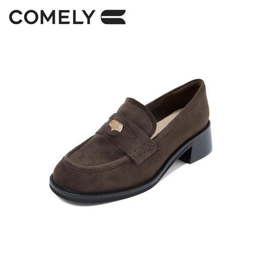 康莉KYQ5A082商场福鞋女圆头英伦小皮鞋 商品图1