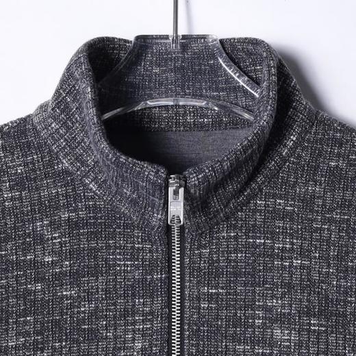 87788SDSA男士秋冬新款痞帅男装潮牌高街半拉链立领针织卫衣时尚上衣 商品图2