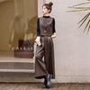 轻熟通勤风PU皮马甲阔腿裤套装，时尚气质石墨两件套HR-GJC2591 商品缩略图1