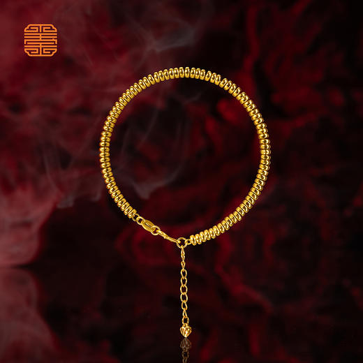 玺匠金铺《足金钱串》足金9999黄金手链 吉祥饰品 商品图0