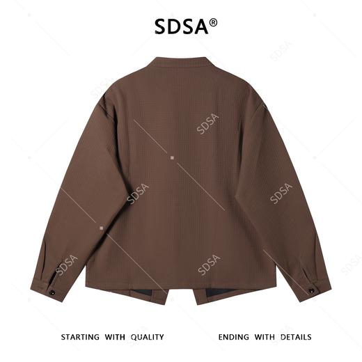 23155SDSA男士秋冬新款痞帅男装纯色小格子立领纽扣开衫外套时尚夹克潮 商品图5