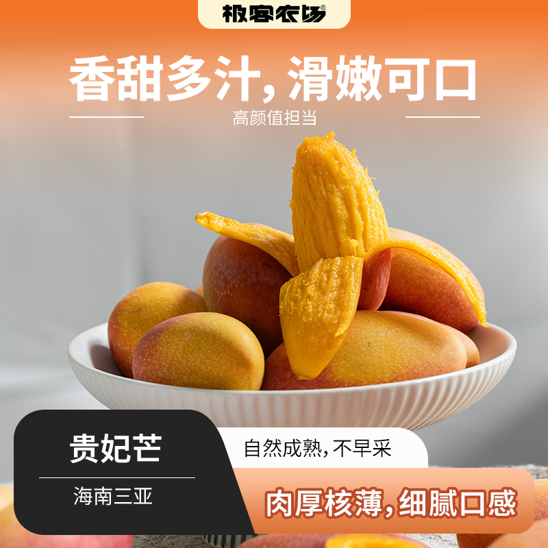 【预售】海南树熟贵妃芒丨肉厚核小 口感甜香浓郁  果肉细腻嫩滑‼️⭐️京东快递