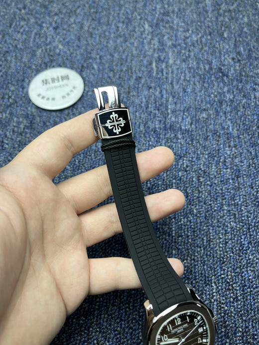 百达翡丽海底探险者系列 银手雷 PP5167 "黑毒液手雷"改装表 男士腕表 商品图7