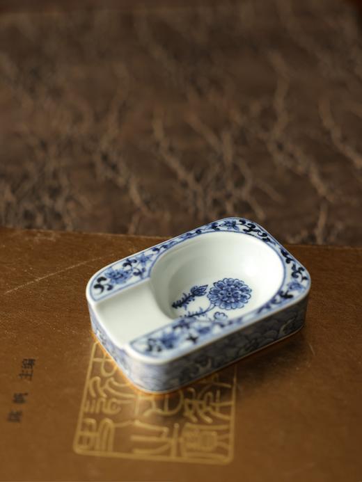 【元岚堂】元青花海浪纹花卉雪茄烟灰缸 商品图6