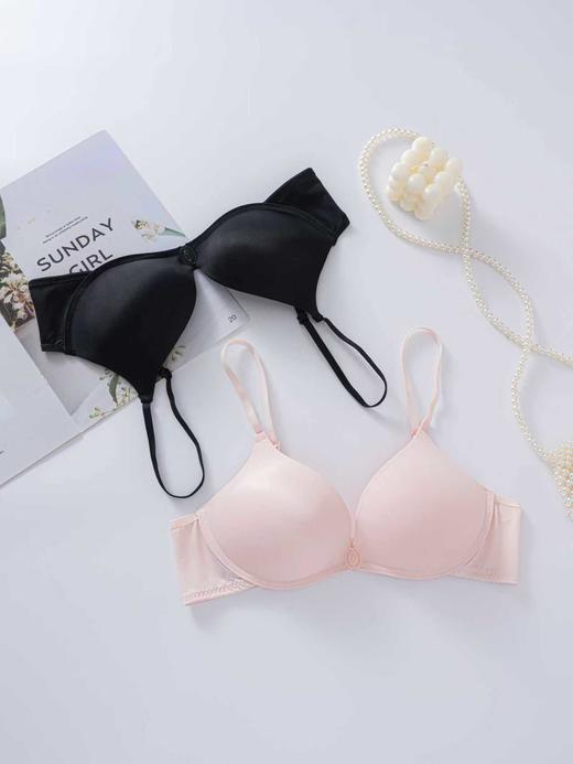 【GZ】无忧购49元2件前扣聚拢内衣无痕小胸不空杯U型大露背超薄文胸（截单后3-5天发货) 商品图3