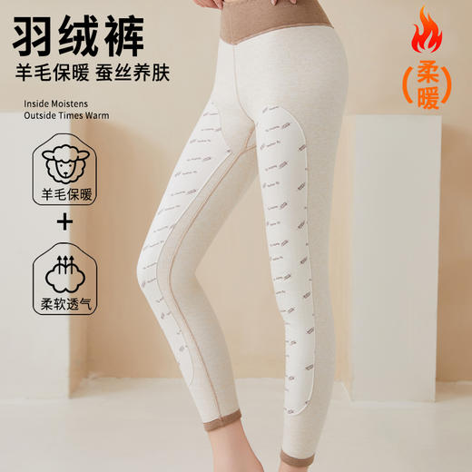 冬季保暖神器女士加厚御寒防寒聚暖保暖裤羽绒护膝女打底裤5821 商品图4