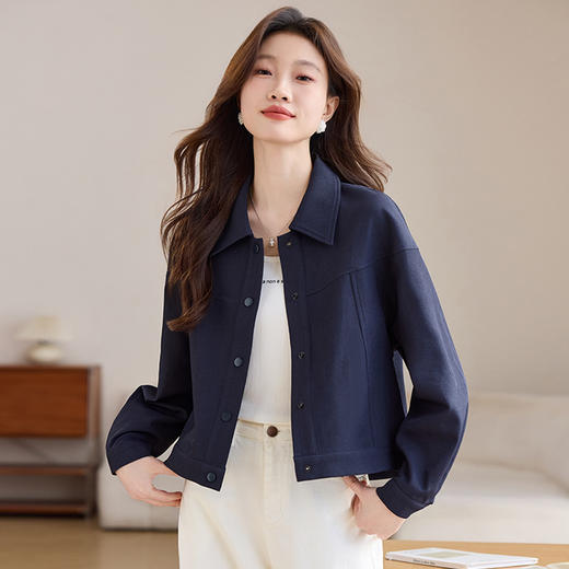 CS54-6671开春穿搭棒球服女士短外套春装女款2025年新款百搭小个子夹克上衣 商品图1