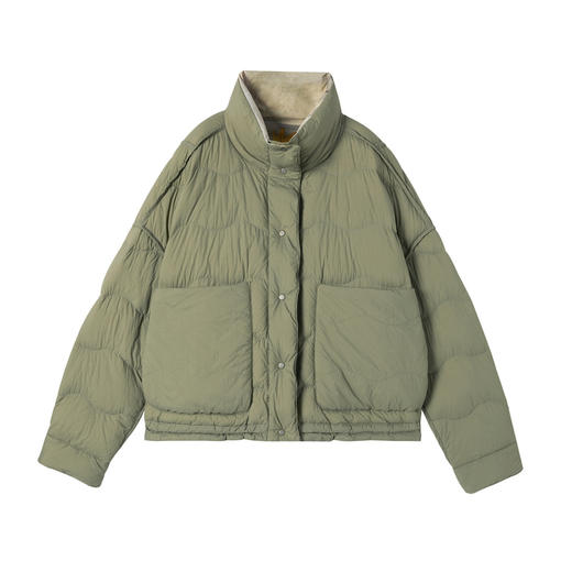 谜底两面穿花色羽绒服女2025冬新品复古主题花短款百搭254MY1610 商品图4