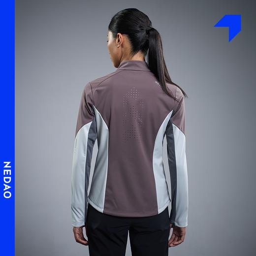 内道立领撞色软壳女士马拉松跑步训练比赛防风保暖跑步外套 商品图4