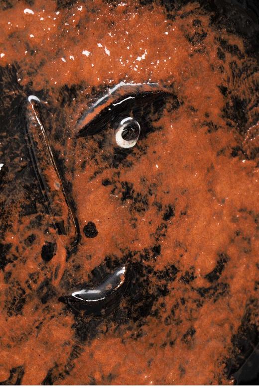 【已售】独角鹿西洋古董 西班牙艺术巨匠与法国Madoura工坊合作出品限量装饰陶盘「Visage dans un ovale 椭圆形的脸」 商品图4