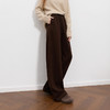 三彩2025冬季新款慵懒休闲长裤松紧高腰宽松阔腿裤垂感显瘦M 商品缩略图1
