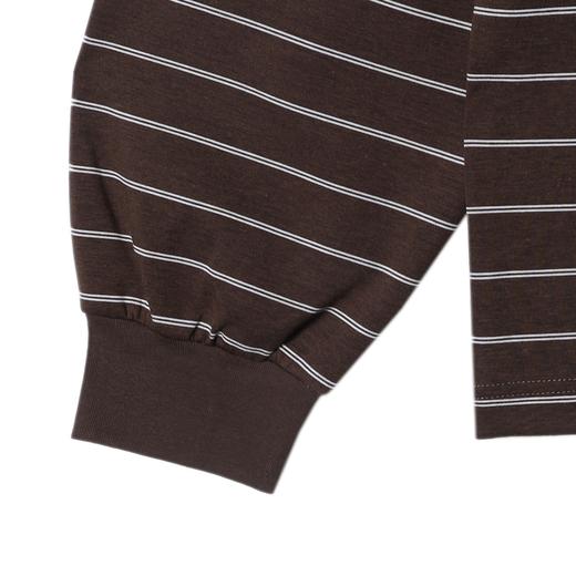 T633SDSA男士秋冬新款痞帅男装简约撞色条纹polo领长袖卫衣百搭宽松 商品图4