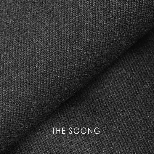 THESOONG|‘理想裙’黑色拼接立裁A字半身皮裙女HWQZ6697 商品图5