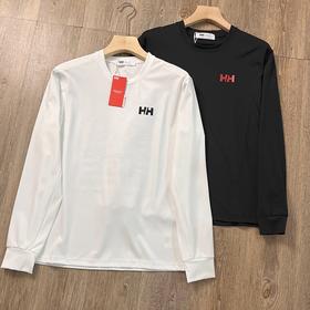 H/H海丽汉森25春新情侣款日常休闲速干弹力图案印花长袖T恤