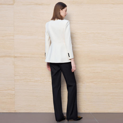 IWY/高级感米白色西装套装女新款春秋气质职业装阔腿裤正装CP2473 商品图4