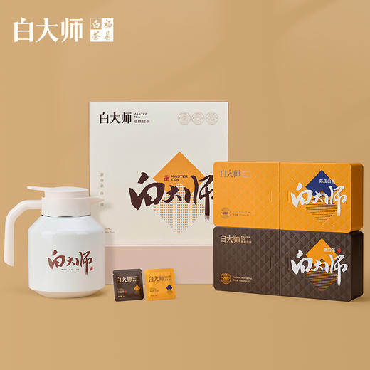 白大师福鼎白茶2020年贡眉2021陈皮寿眉闷泡壶茶叶中秋送礼组合装 商品图1