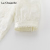会员福利【天丝+重工刺绣】拉夏贝尔/La Chapelle圆领系带刺绣花朵短袖衬衫2025夏季新款上衣 商品缩略图4
