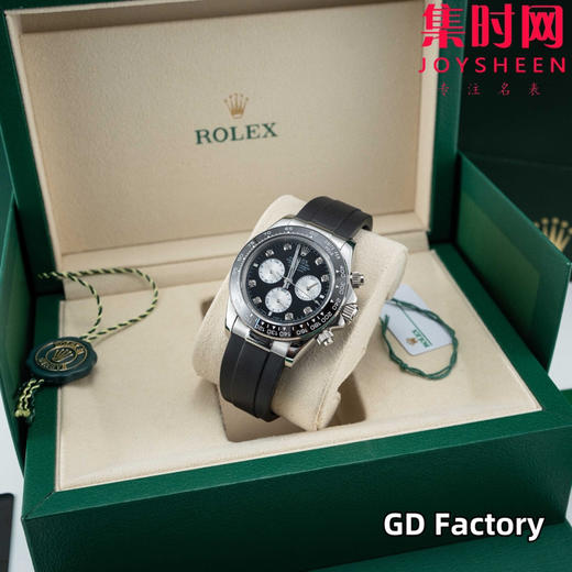 亲民版 劳力士宇宙计型 包边陶瓷圈 新款迪通拿系列 黑陶迪 黑盘钻面 男士腕表 商品图2