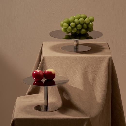 HD流光精抛不锈钢高脚点心盘 RESONG日诵家居 果盘 商品图4