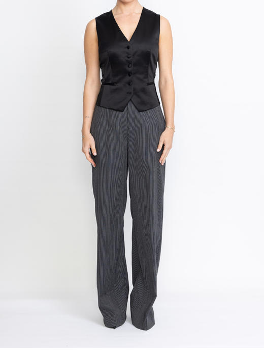 FREY｜TR090 BLACKPOOL trousers [ 黑条纹 ] 商品图0