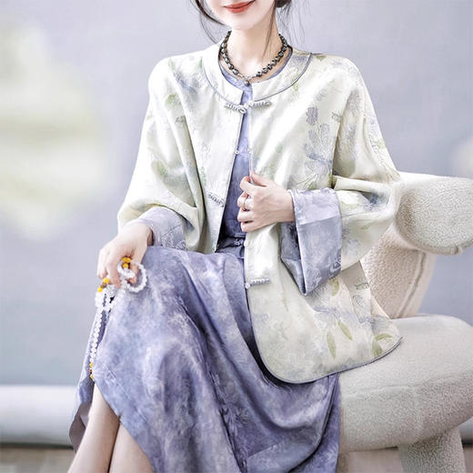 裁缝学苑AH66新中式国风双面穿立领外套纸样女装短款盘扣上衣样板 商品图4