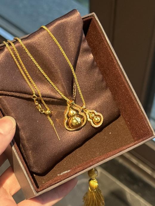 古&法&金V金镀真金沙金双笙葫芦 商品图10