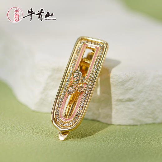 牛首山文创春日菩提·发夹国风边夹简约轻奢百搭南京旅游纪念品 商品图4