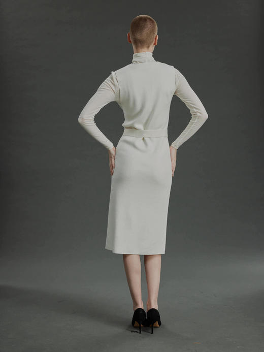 FREY｜KT073 PORTO knit dress [ 白 ] 商品图9