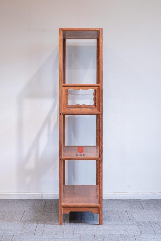 红桥红  家具严选  缅甸花梨(大果紫檀）  【174 三层壸门式圈口栏杆架格】 商品图6