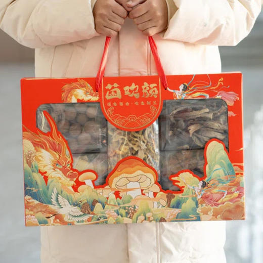 优选丨鲜珥家 好运多多山珍礼盒/菌欢颜菌菇礼盒 新鲜采摘到自然干制而成，保留菌菇的鲜美醇香，自然好山珍，看得到真材实料，送礼佳品 商品图5