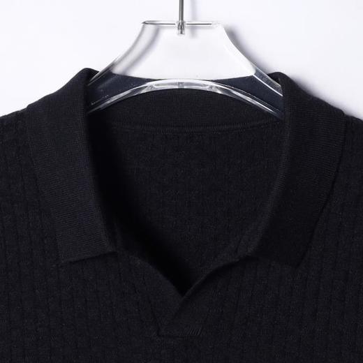 2016SDSA男士秋冬新款痞帅男装复古格纹海鸥领设计针织衫百搭时尚毛衣 商品图2