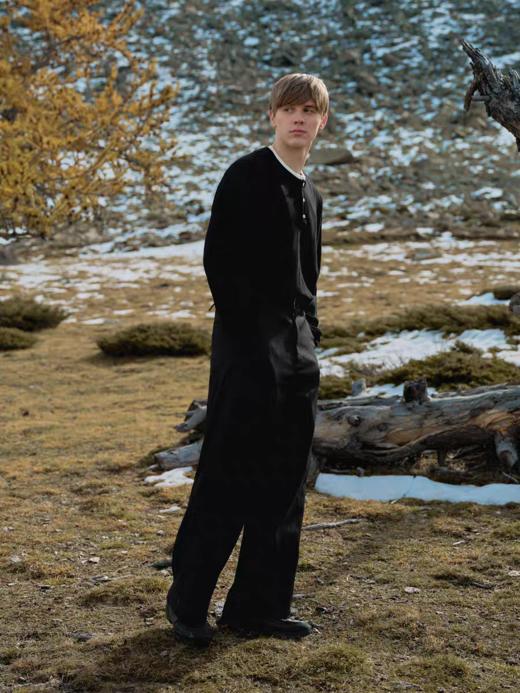 Evistub/E-4DCK969/棉混纺拆卸腰弯刀休闲裤 商品图1