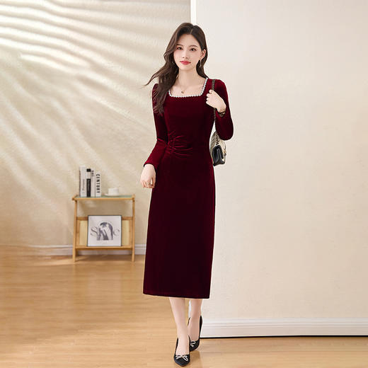 HR ZRX5655气质时尚潮流法式连衣裙 商品图0