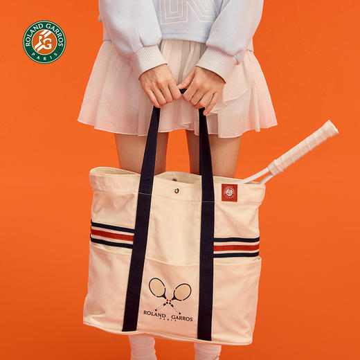 罗兰加洛斯法网网球包帆布包网球拍收纳包网球周边帆布袋背包 商品图2