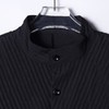 23118SDSA男士秋冬新款痞帅男装痞帅纯色压皱立领纽扣开衫夹克百搭时尚 商品缩略图2