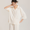weyo秋冬女七分袖舒感棉垂感柔顺翻领开衫家居服套装50702 商品缩略图0