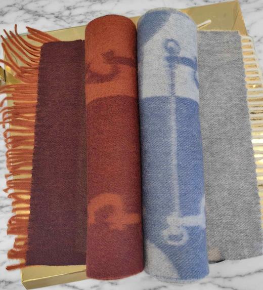 优品堂【墨香】软黄金系列“羊绒”印花长巾 商品图12