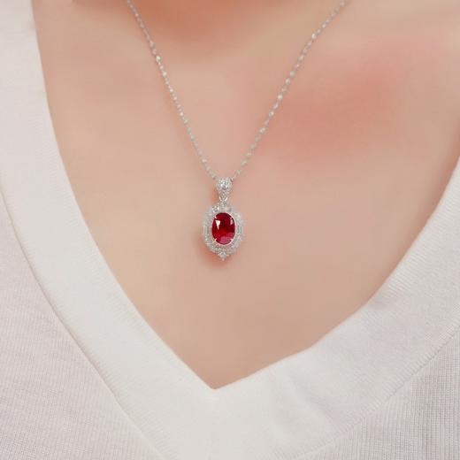 3.16ct刻面红宝石吊坠 商品图4