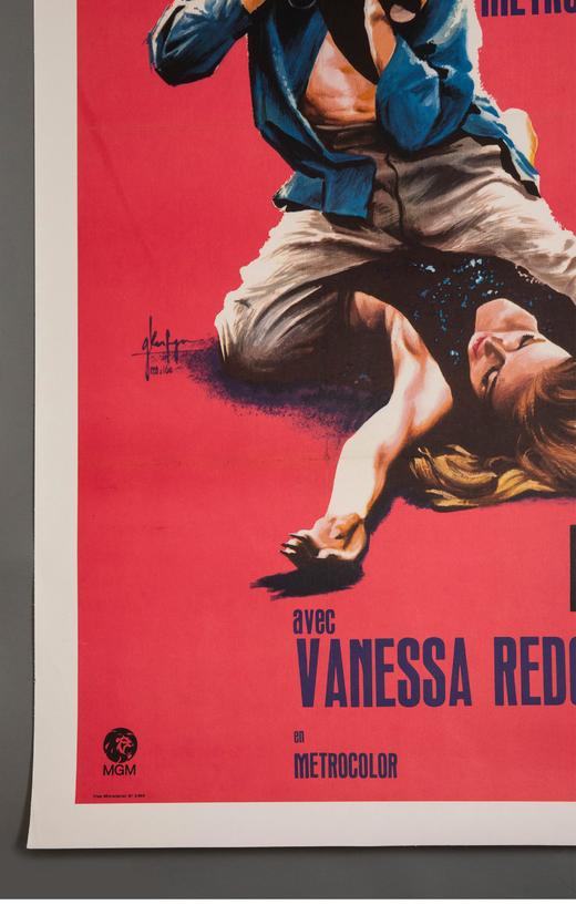 独角鹿西洋古董 1967年法国出品Georges Kerfyser设计Michelangelo Antonioni执导英美意大利联合制作电影《放大》收藏级原版海报 商品图1