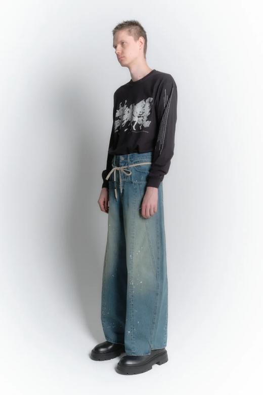 WIZZARD  AGING BAGGY DENIM PANTS 牛仔裤 商品图1