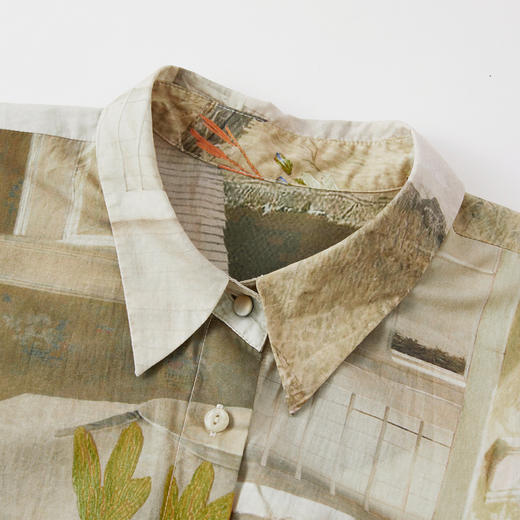 谜底花色连衣裙长袖2025年冬季新品纯棉亲肤大摆长裙女254ML1622 商品图3