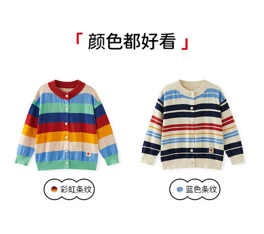 soyo舍予良仓柔软不扎百搭彩虹毛衣开衫 商品图8