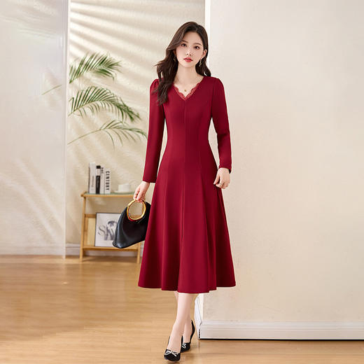 HR ZRX5657气质时尚潮流法式连衣裙 商品图2