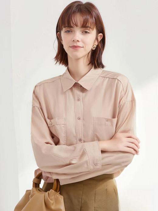 【秋新品】古泥品牌7500 棉➕再生纤维衬衫-喜出 商品图6