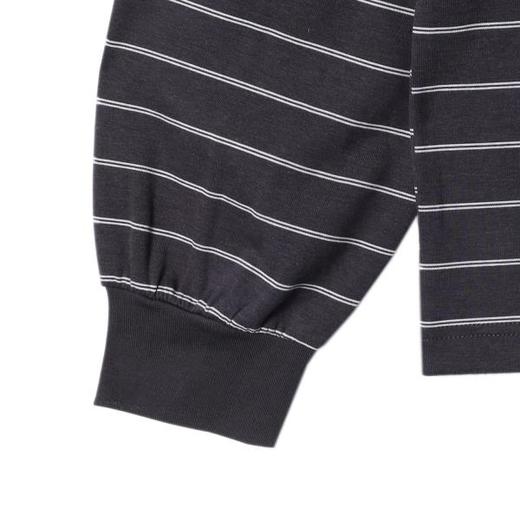 T633SDSA男士秋冬新款痞帅男装简约撞色条纹polo领长袖卫衣百搭宽松 商品图4