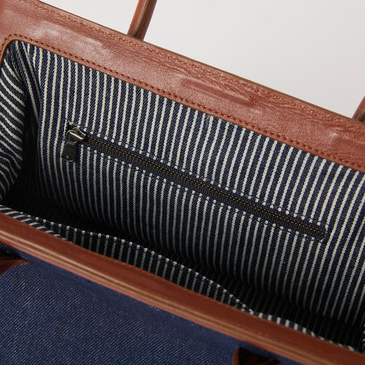 谜底法棍包2025冬新品复古风红棕皮大容量包包单肩包女254MQ1955 商品图3