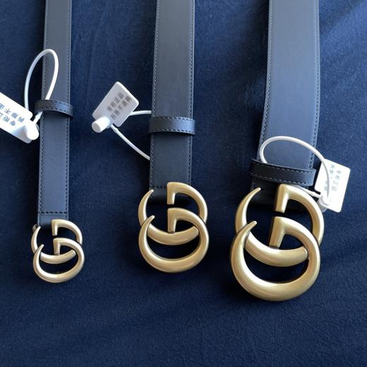 古家经典双G扣牛皮腰带 商品图12