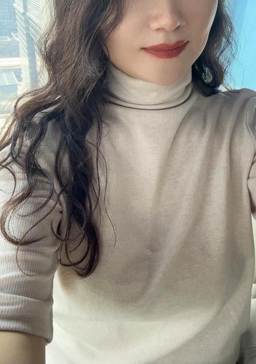 【莱赛尔绵羊毛腈纶外穿半袖】SCHIESSER德国舒雅女士小高领中袖莱赛尔绵羊毛腈纶混纺面料打底衫保暖260g31/26177U 商品图6