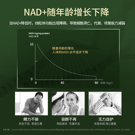 清美堂 N+12000·胶囊60粒 补充NAD+【香港直邮】 商品图3